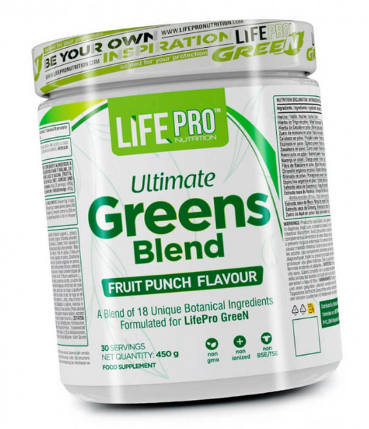 LIFE PRO ULTIMATE GREENS BLEND 450G