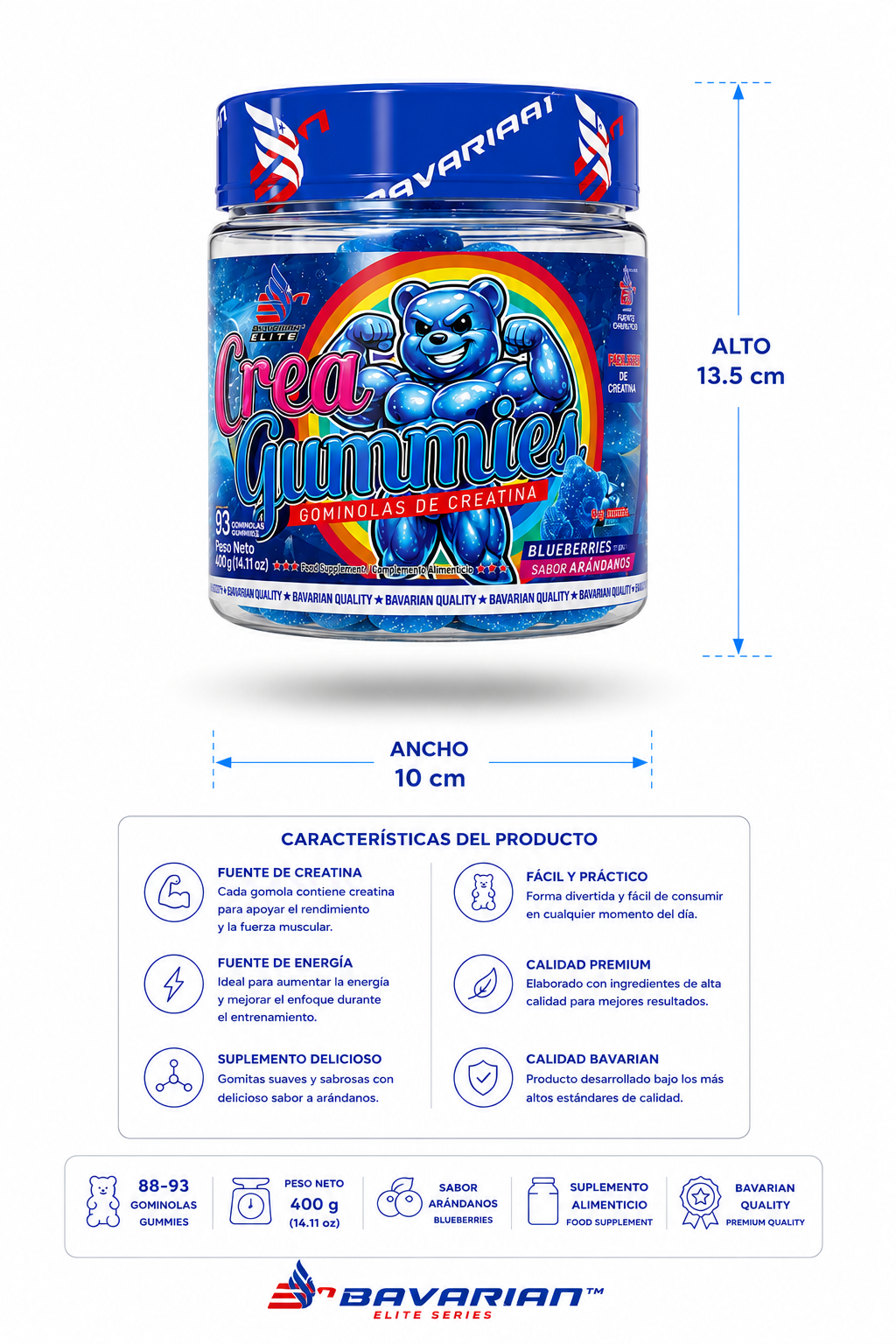 CreaGummies 400 Gr. Arándanos
