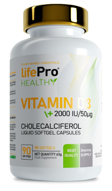 LIFE PRO VITAMIN D3 2000UI 90 SOFTGELS