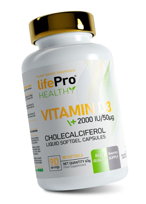 LIFE PRO VITAMIN D3 2000UI 90 SOFTGELS