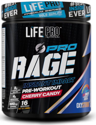 LIFE PRO RAGE PRO 290G - SABOR: CHERRY CANDY