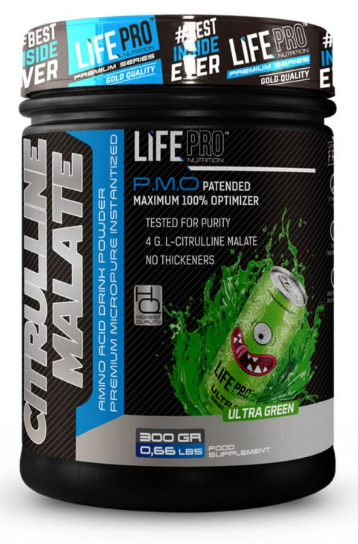 LIFE PRO CITRULINA MALATO 300g - SABOR: ULTRA GREEN