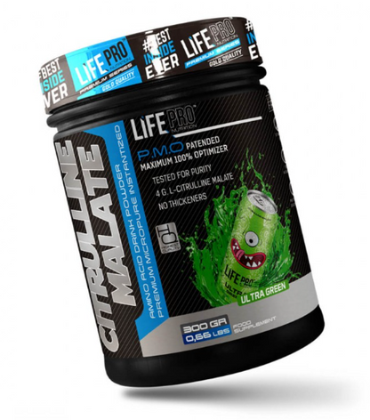LIFE PRO CITRULINA MALATO 300g - SABOR: ULTRA GREEN