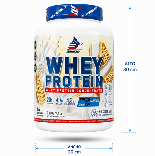 WHEY 80% PROTEÍNA (2KG) con Digezyme